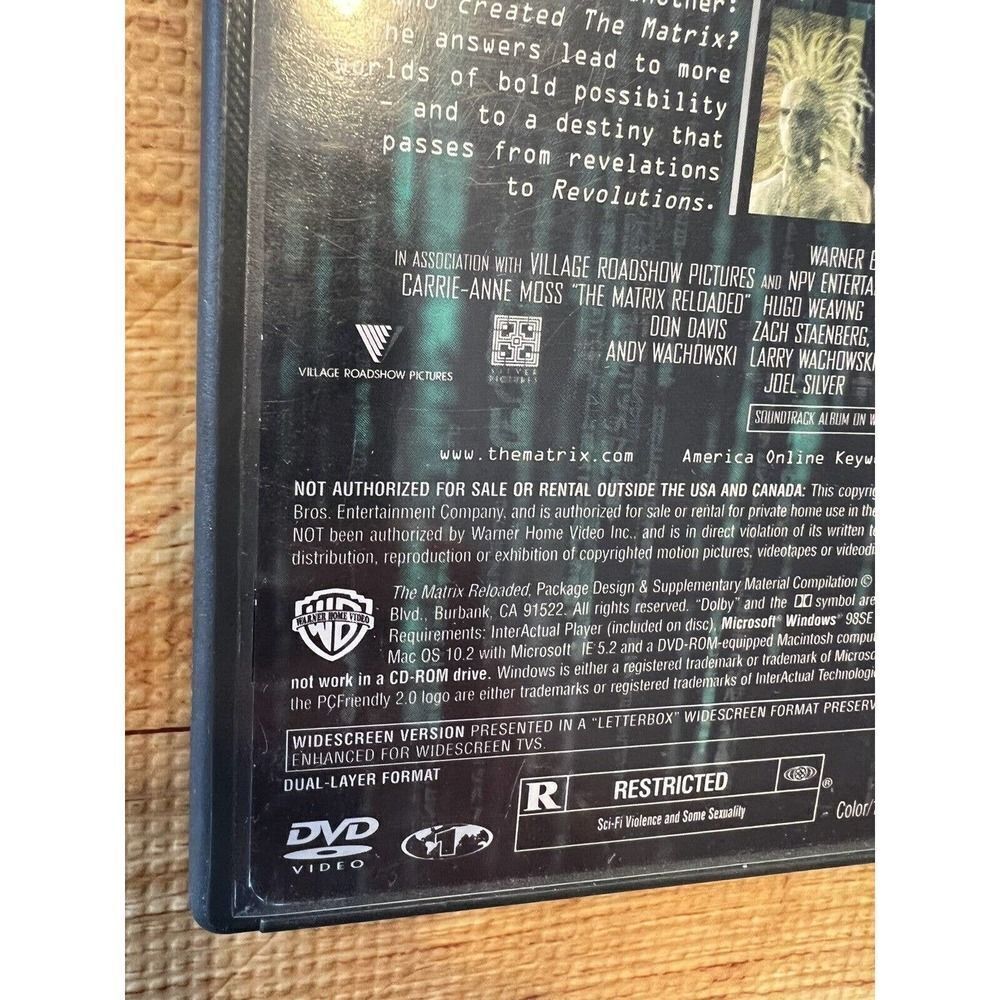 The Matrix Reloaded (DVD, 2003) - Picture 4 of 9